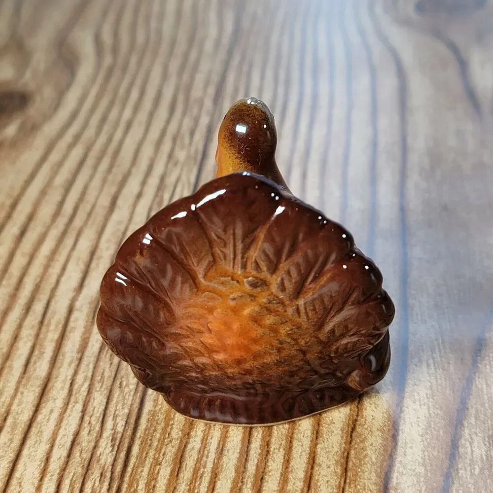 Salt Pepper Shakers Turkey Ceramic Thanksgiving Christmas Vintage Tableware